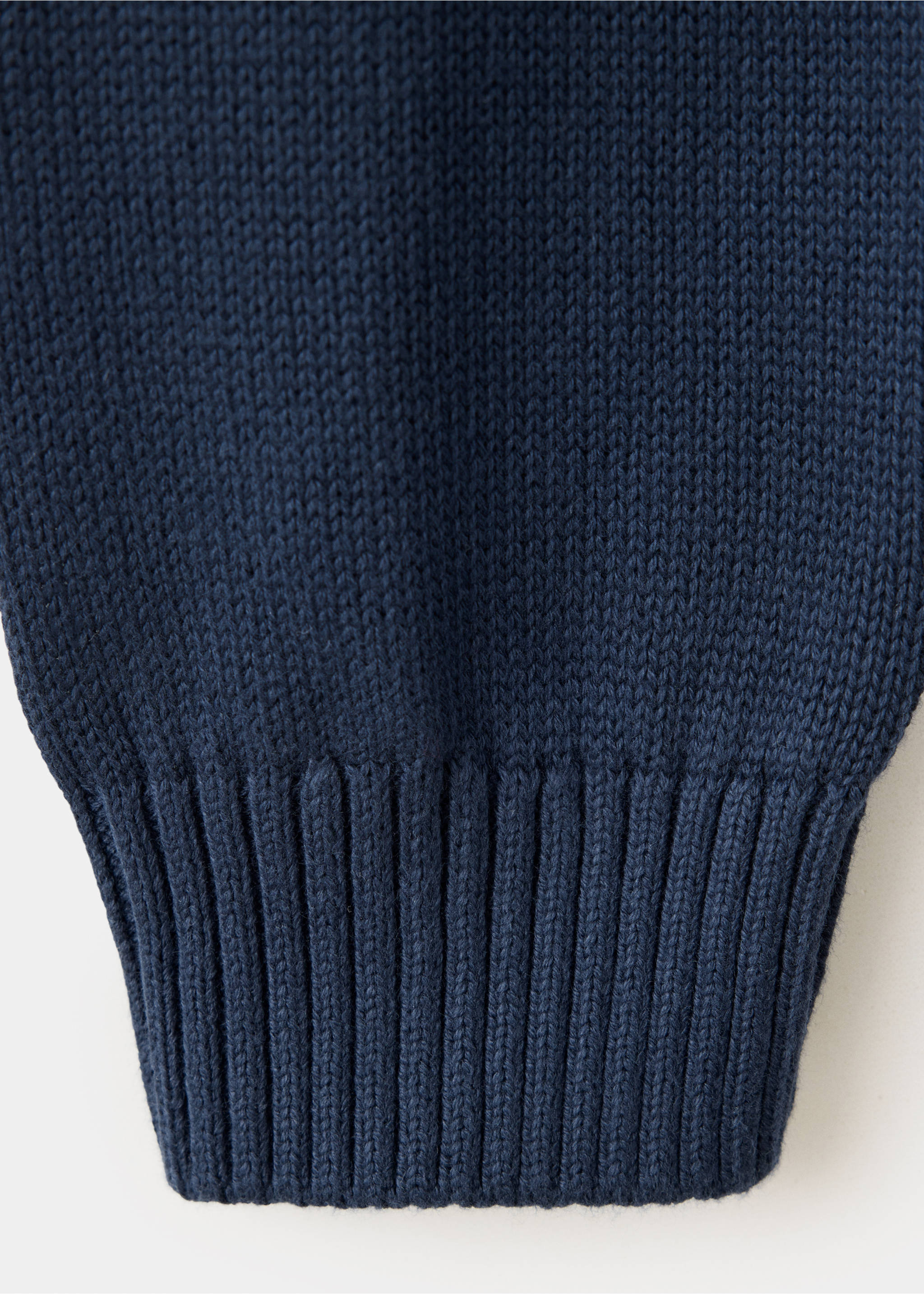 100% cotton asymmetric jersey jumper - Details of the article 0, Navy. Ref: 37053285-00.