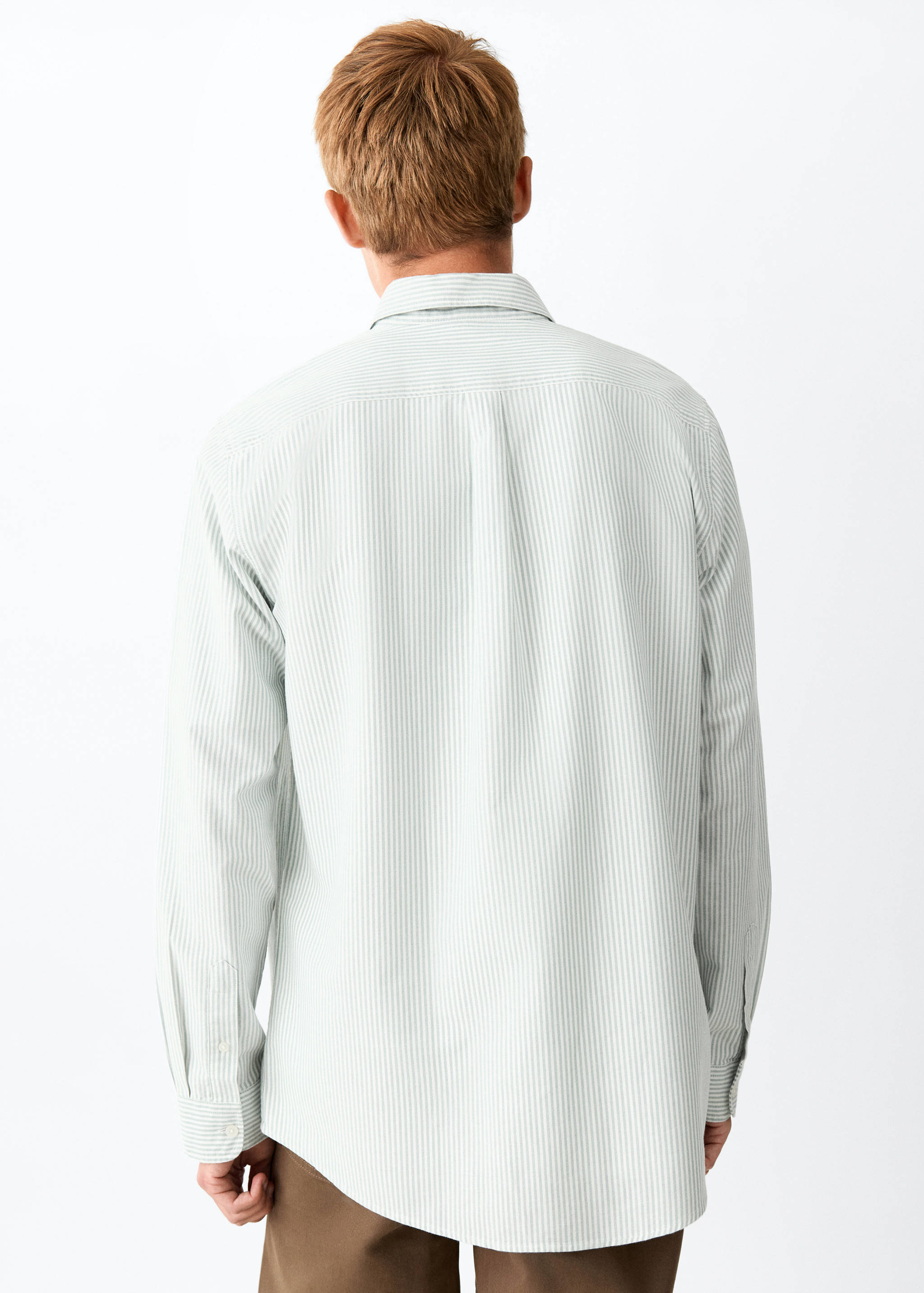 100% cotton striped shirt - Reverse of the article