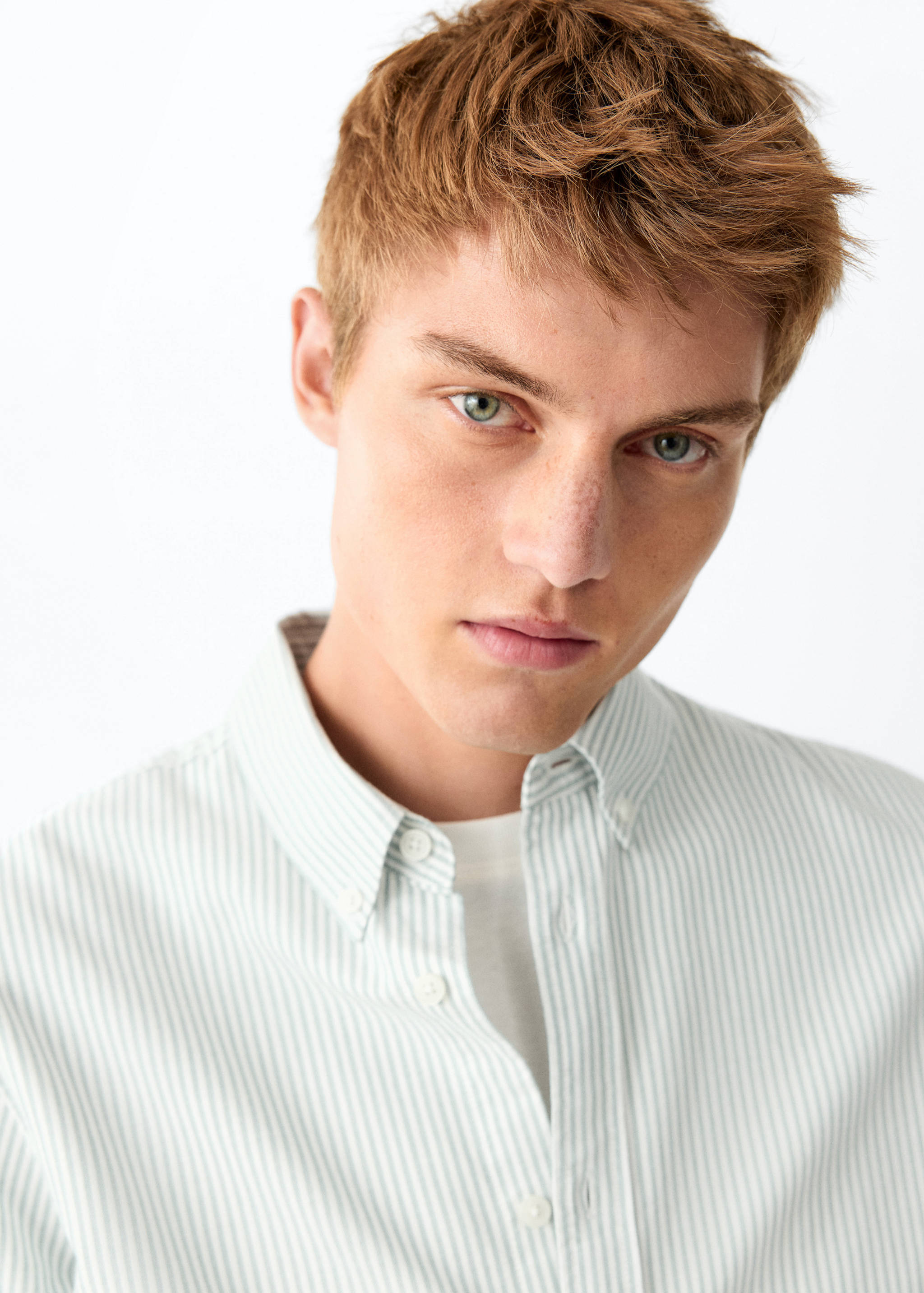 100% cotton striped shirt - Details of the article 1
