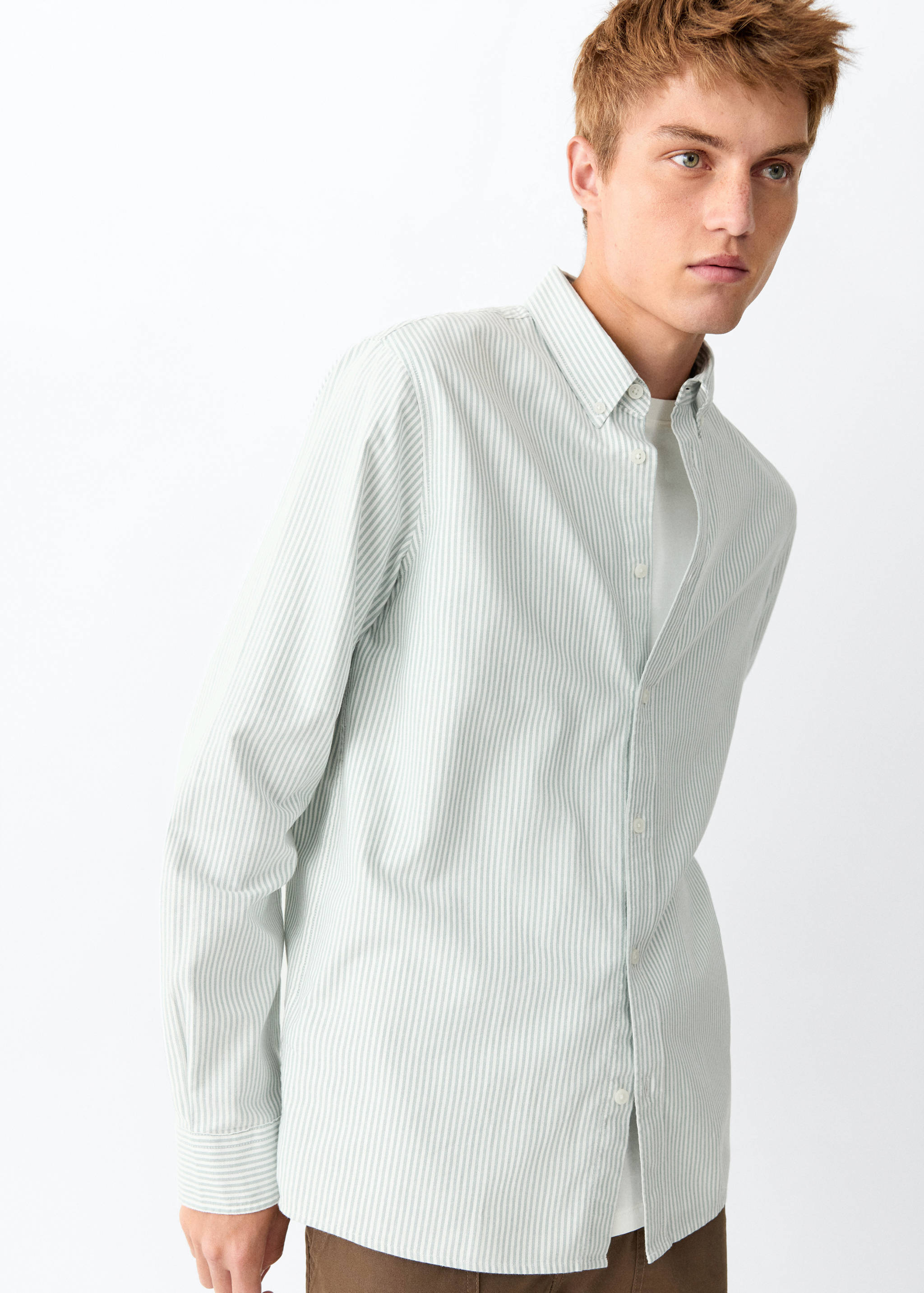 100% cotton striped shirt - Details of the article 2