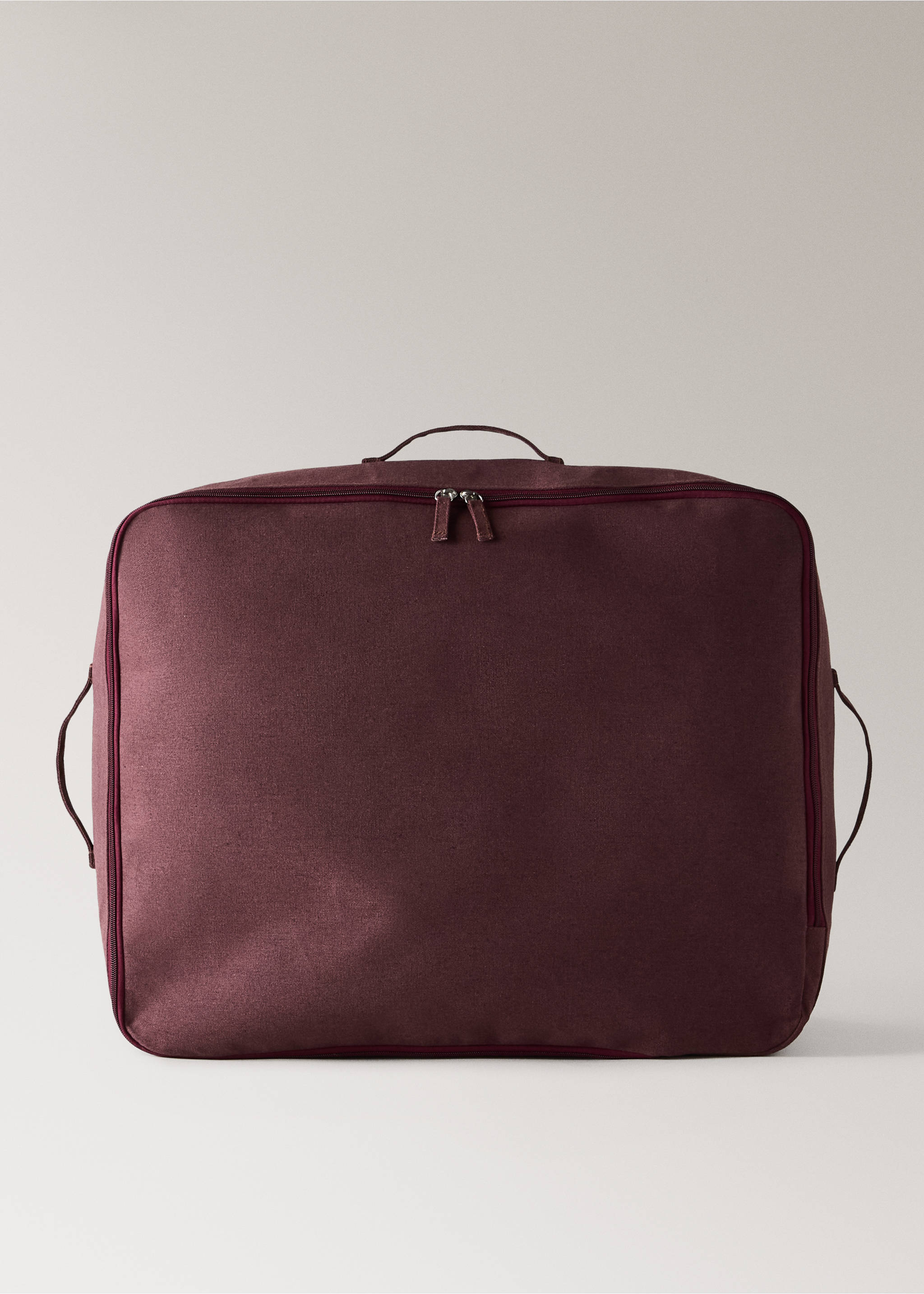 100% cotton large storage box - Article without model, Burgundy. Ref: 37053290-00.