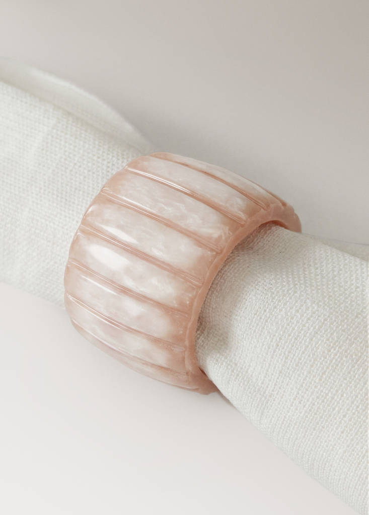 Resin Napkin Holder set of 4 — Nude