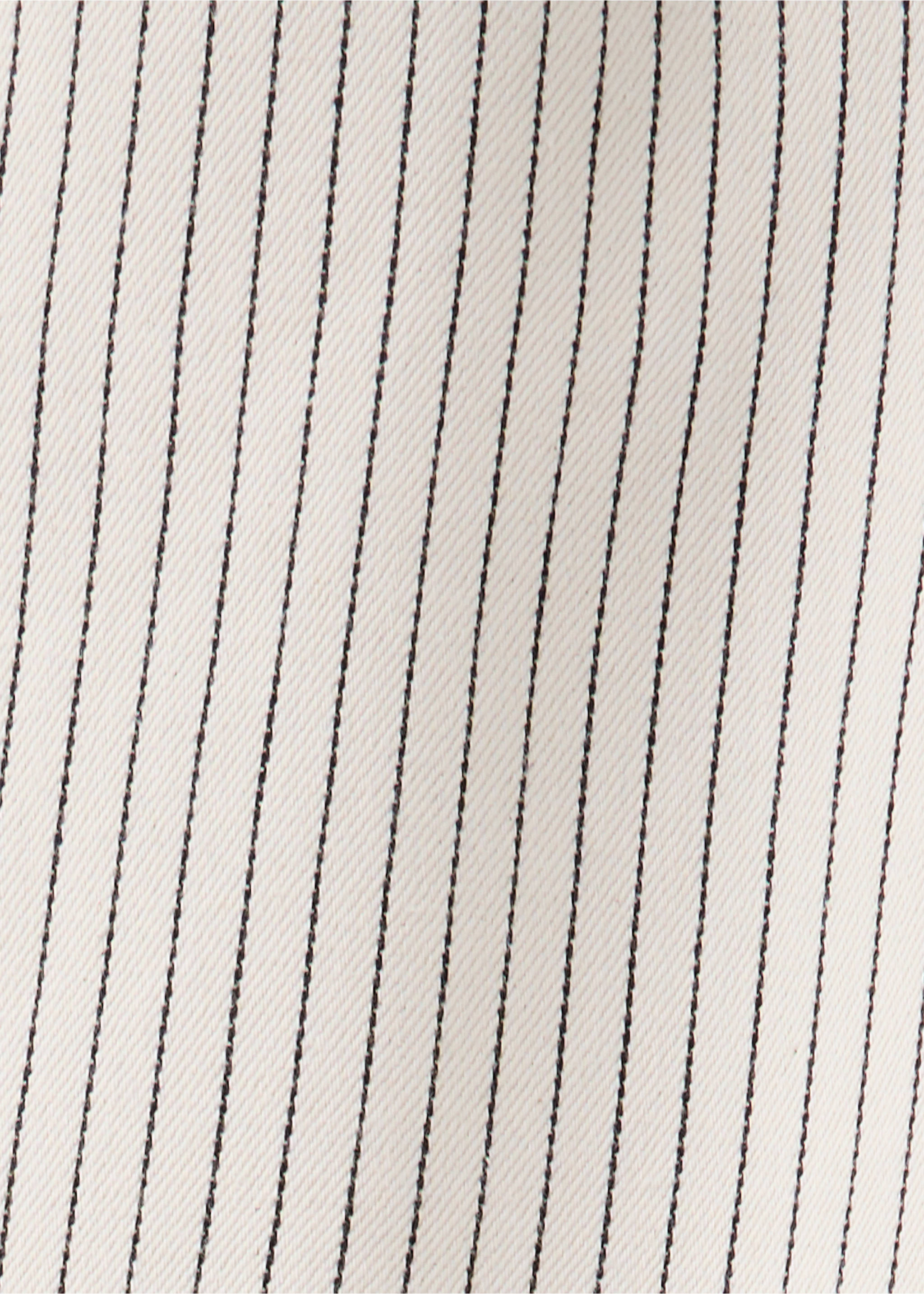 Wide leg striped jeans - Details of the article 8, Ecru. Ref: 37053301-00.