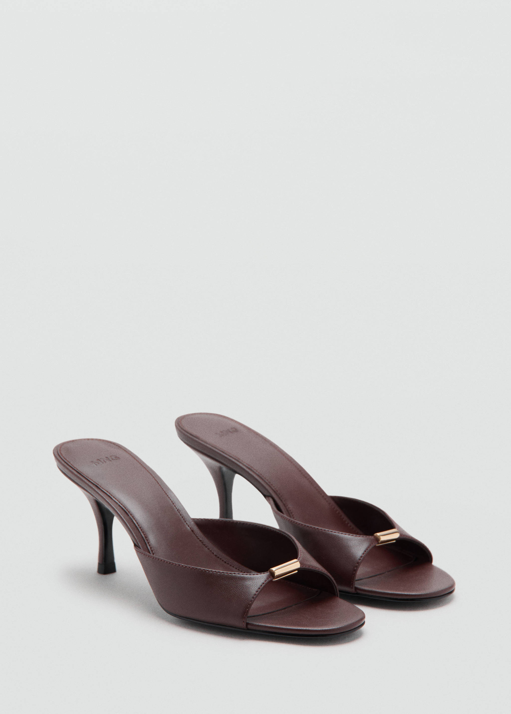 Haksandalen met metallic detail - Middenvlak