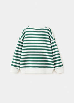 Striped cotton sweatshirt with embroidery — Off White 4