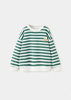 Striped cotton sweatshirt with embroidery — Off White 2