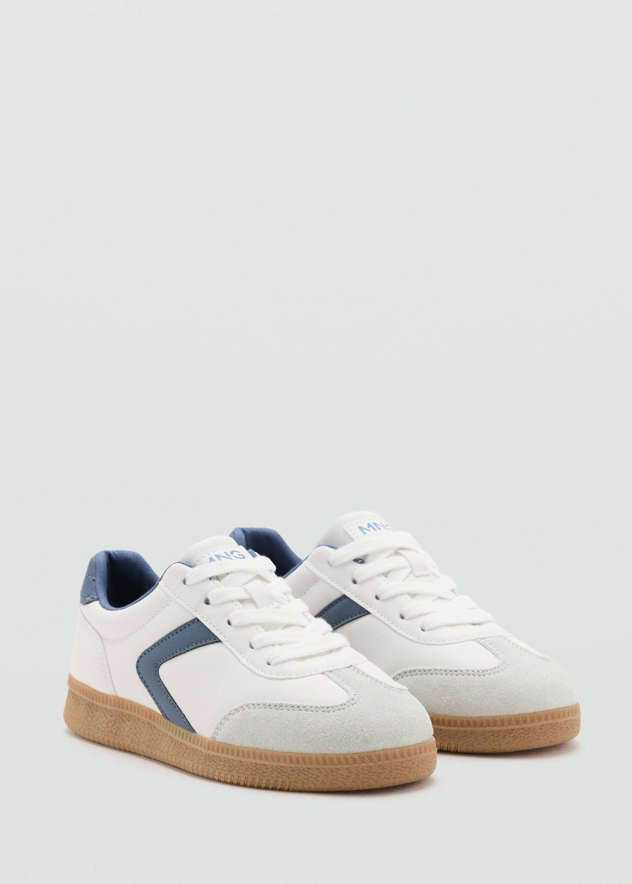 Geschnürte Kombi-Sneakers - Mittlere Ansicht