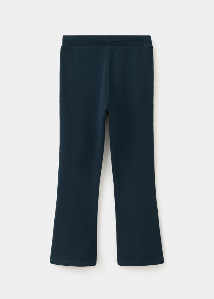 Flared joggers with an elasticated waistband — Navy