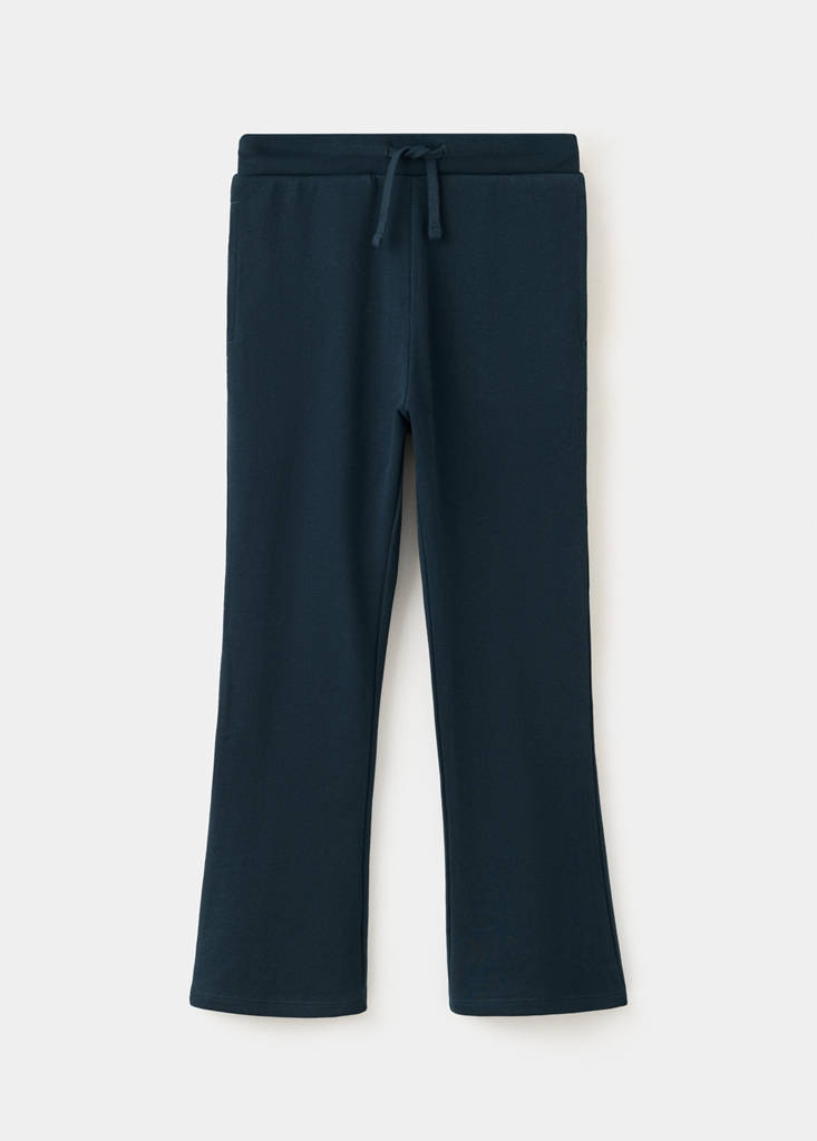 Flared joggers with an elasticated waistband — Navy