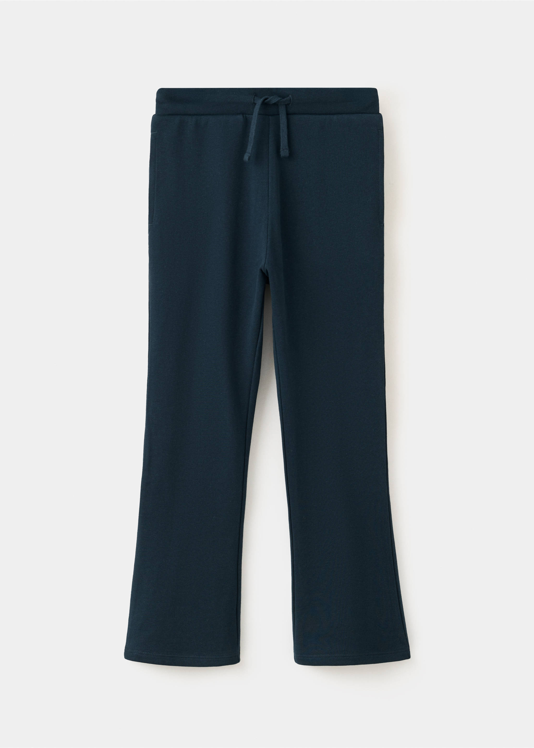 Flared joggers with an elasticated waistband - Article without model, Navy. Ref: 37053312-00.