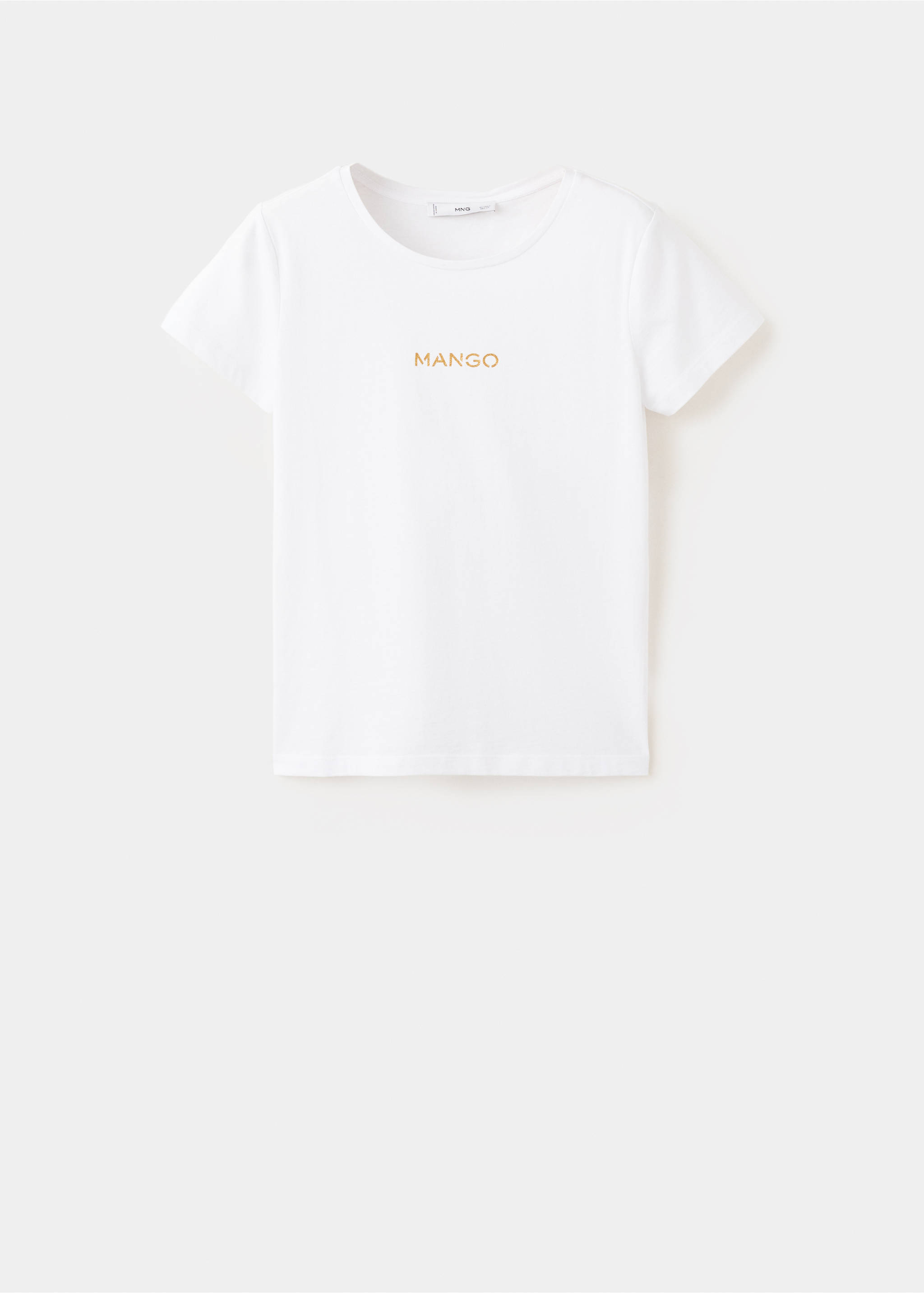 Logo print cotton t-shirt - Article without model, White. Ref: 37053319-00.