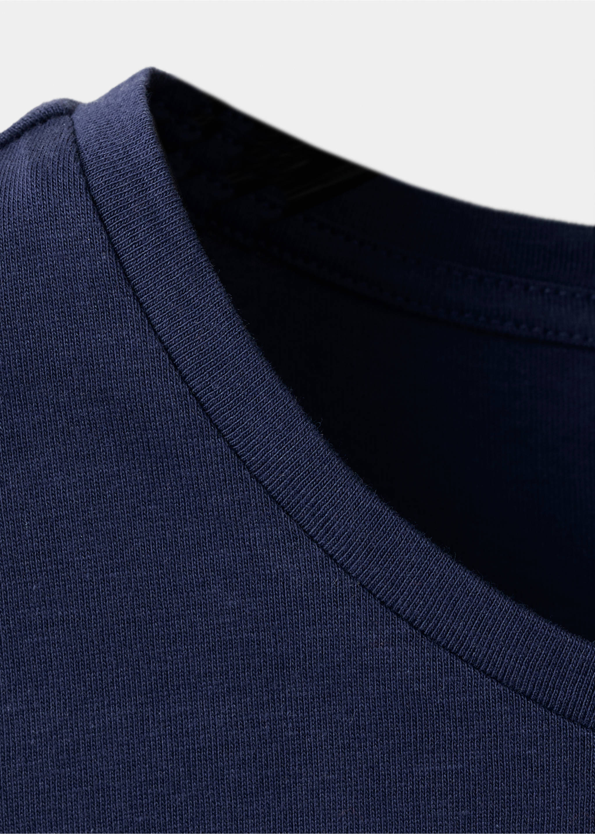 Logo print cotton t-shirt - Details of the article 8, Navy. Ref: 37053319-00.