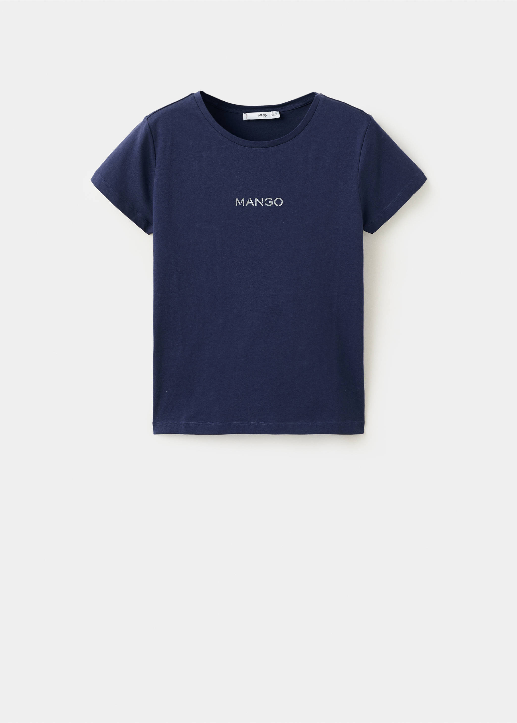 Logo print cotton t-shirt - Article without model, Navy. Ref: 37053319-00.
