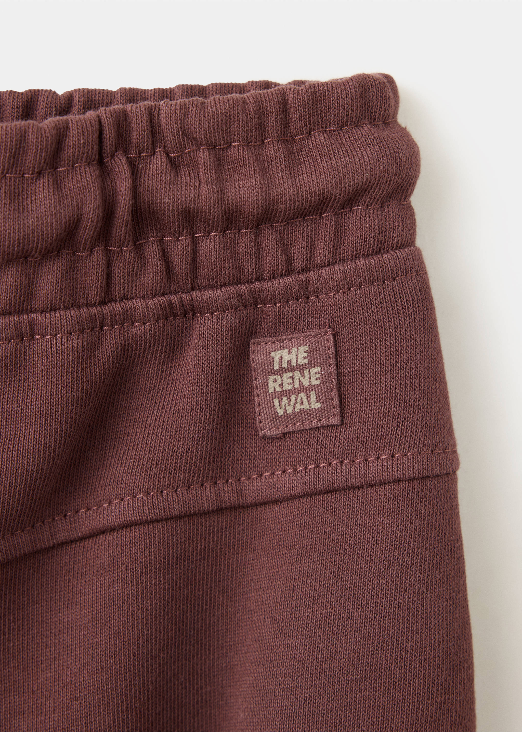 Drawstring jogger trousers - Details of the article 0, Brown. Ref: 37053321-00.