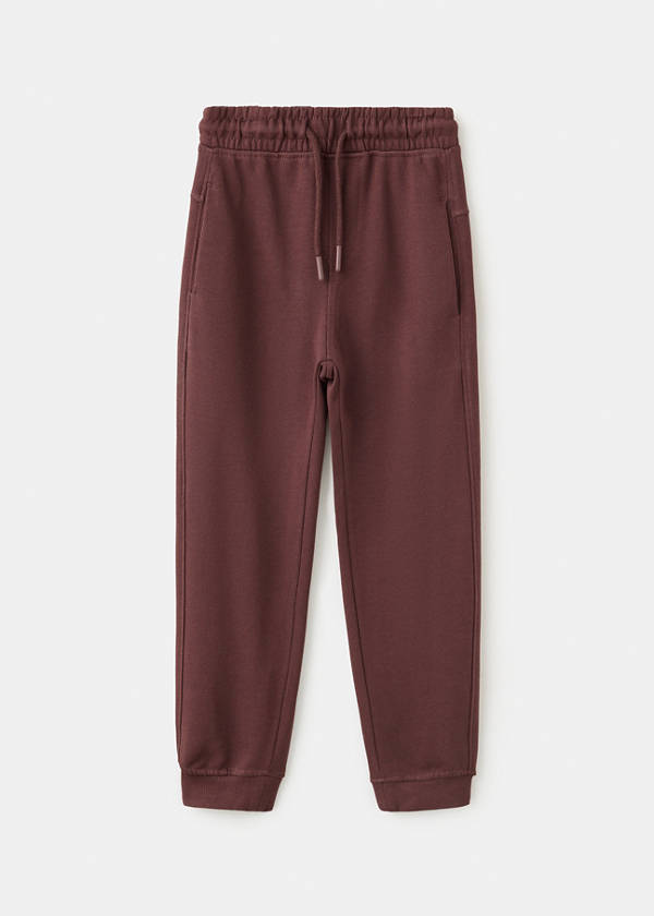 Drawstring jogger trousers — Brown