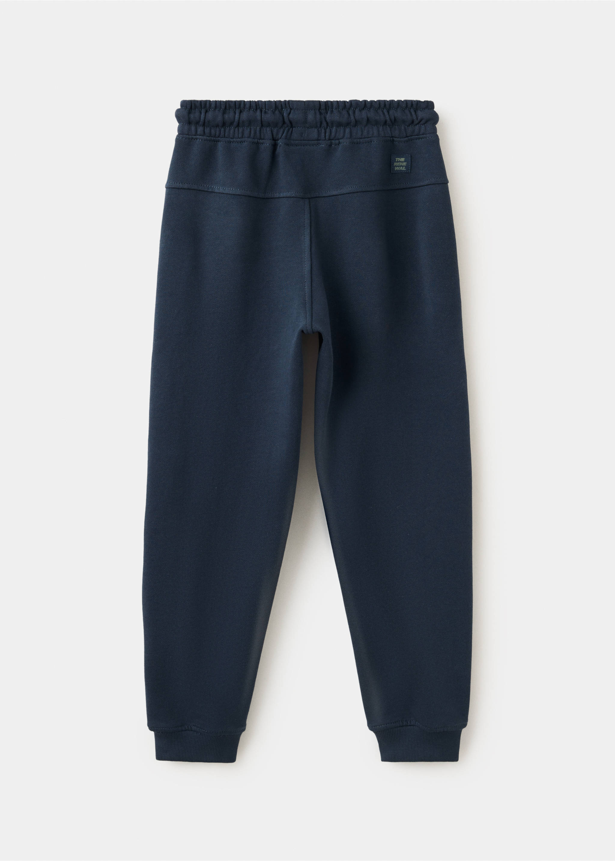 Pantalón jogger cordón - Reverso del artículo, Azul marino. Ref: 37053321-00.