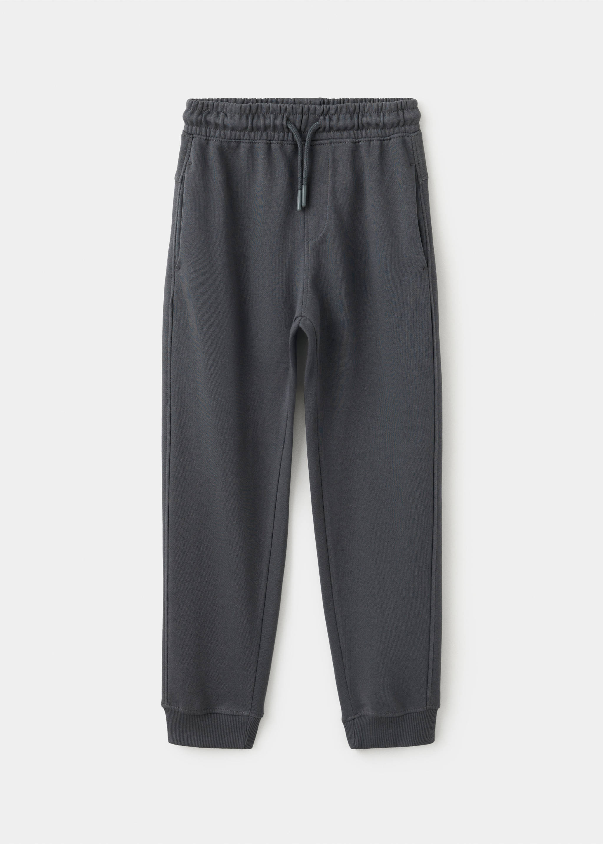 Drawstring jogger trousers - Article without model, Charcoal. Ref: 37053321-00.