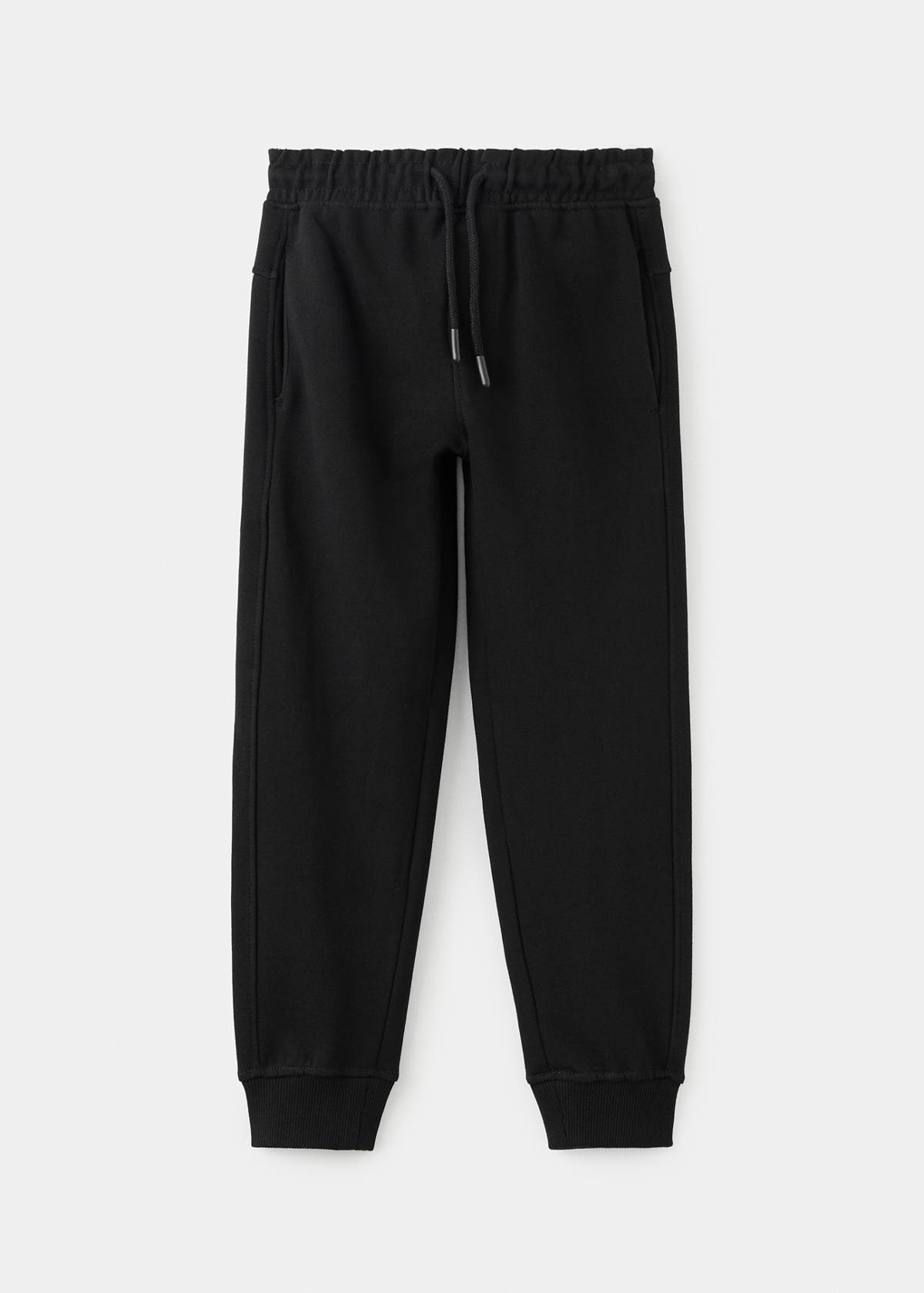 Drawstring jogger trousers — Black