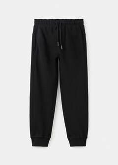 Drawstring jogger trousers — Black 1