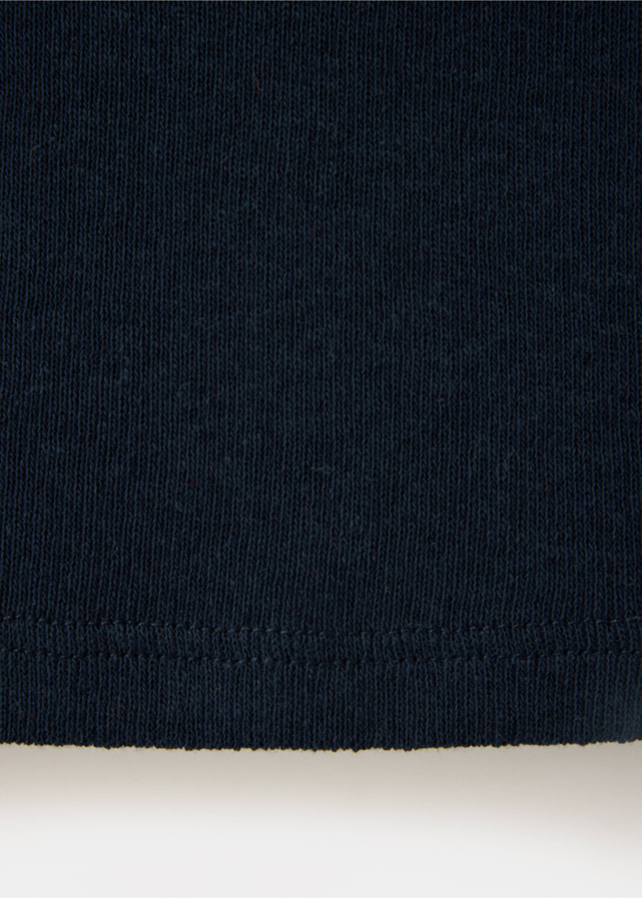 Fine knit top with knot detail - Details of the article 0, Navy. Ref: 37053326-00.