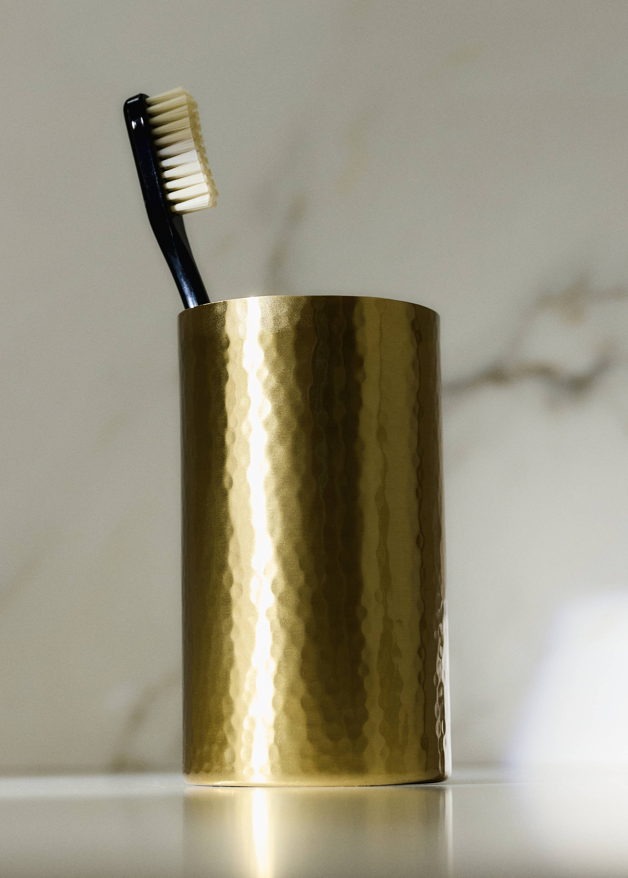 Stainless steel toothbrush cup - General plane