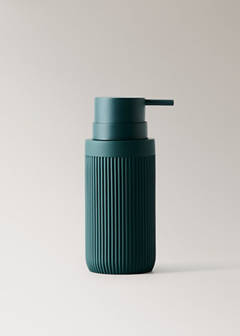 Striped resin soap dispenser — Dark Green 5