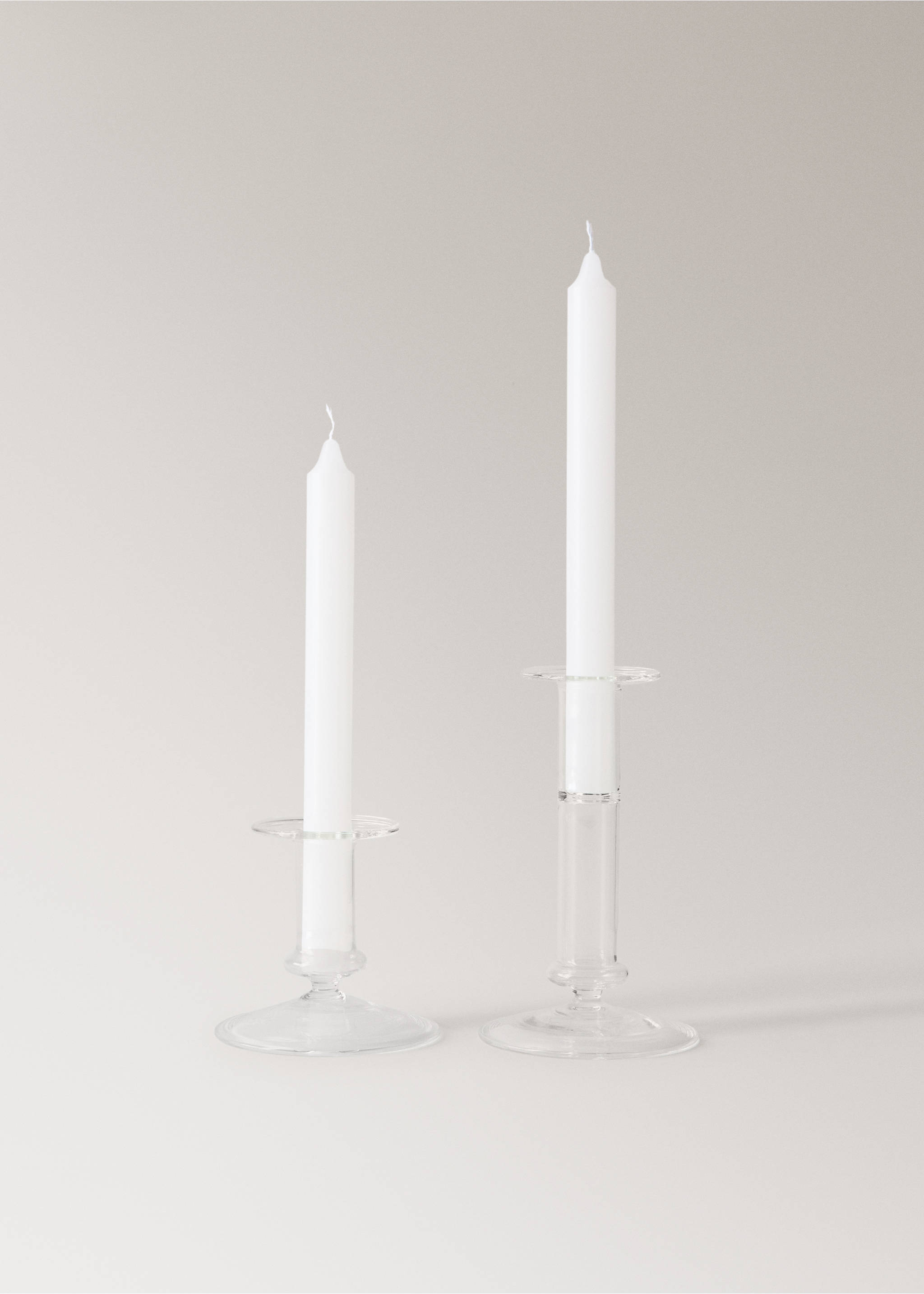 Low borosilicate candle holder - Details of the article 3, Ice Grey. Ref: 37053870-00.