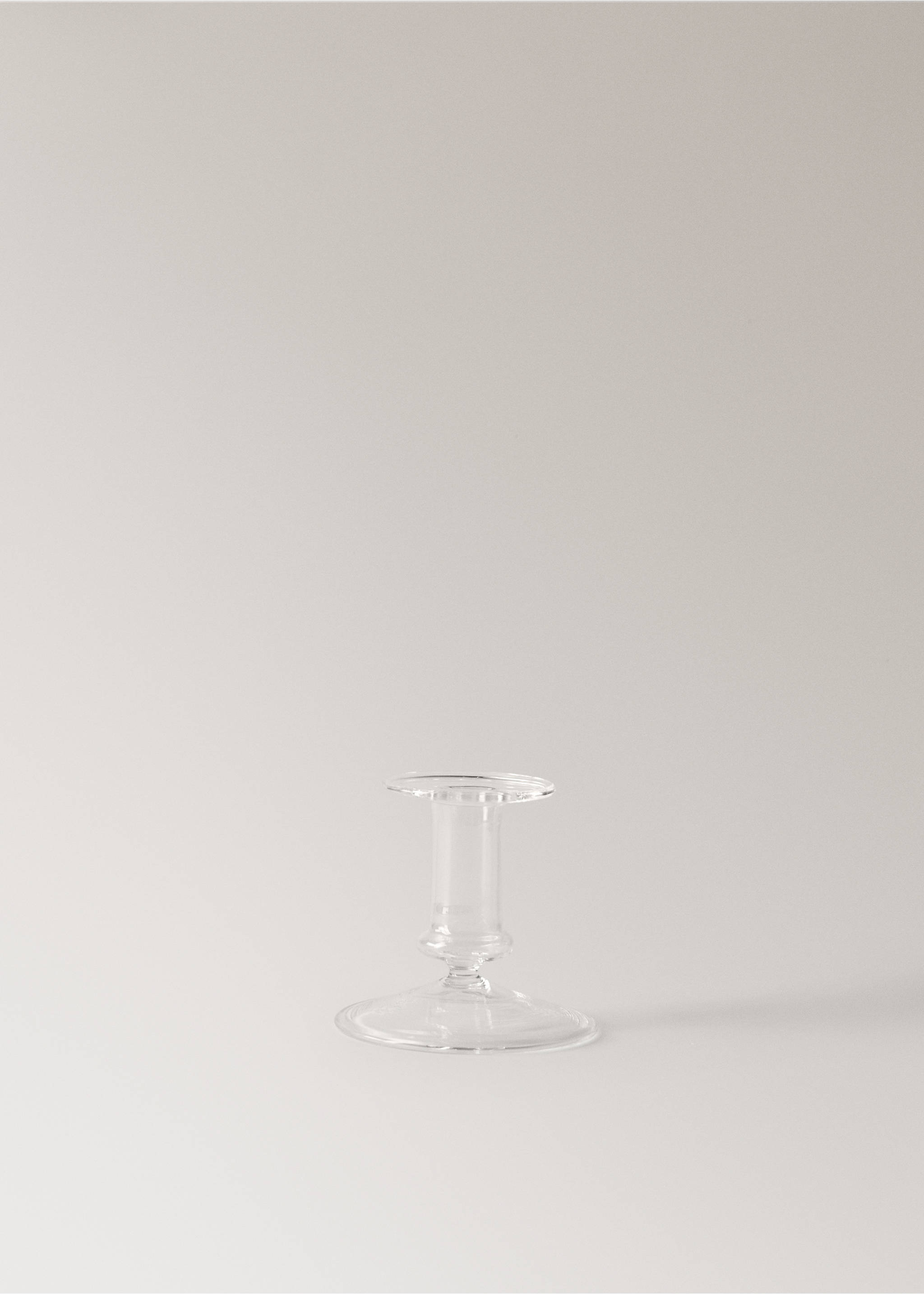 Low borosilicate candle holder - Article without model, Ice Grey. Ref: 37053870-00.