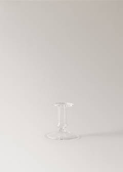 Low borosilicate candle holder — Ice Grey 5