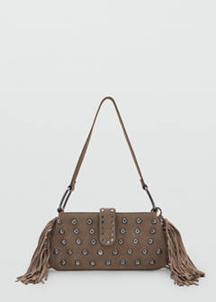 Fringe leather bag — Sand 1