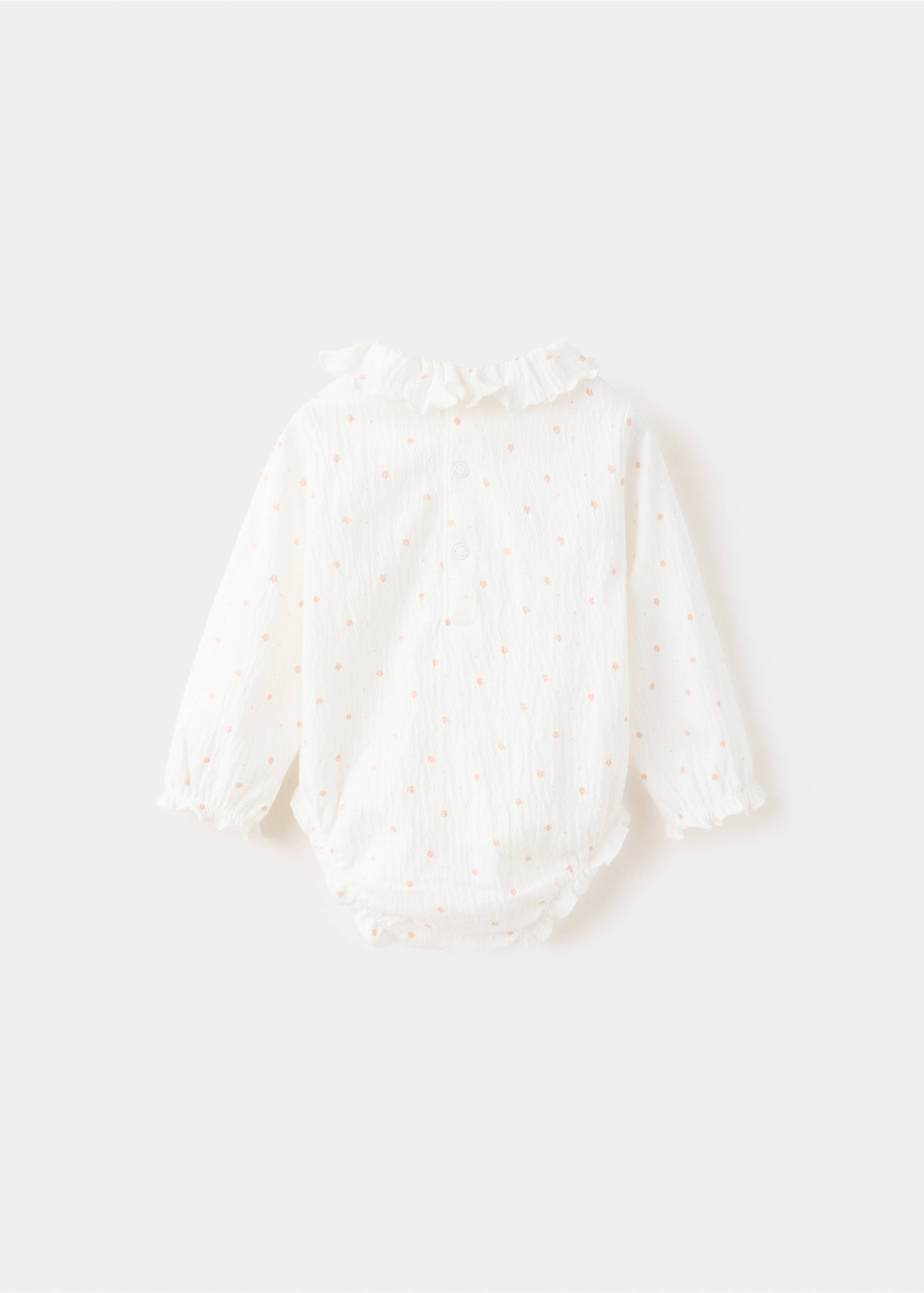 Baby-neck bodysuit - Reverse of the article, Off White. Ref: 37053883-00.