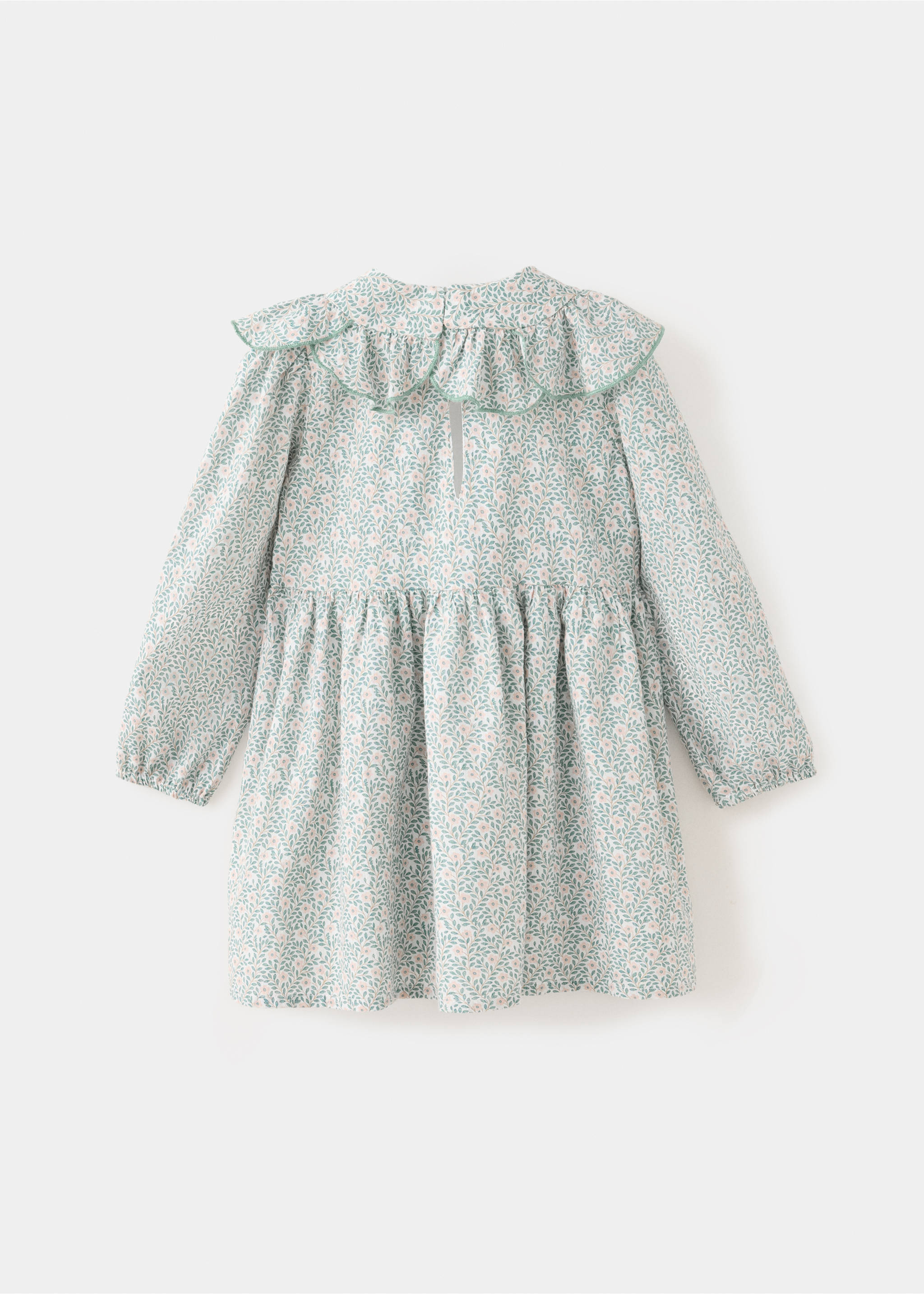 100% cotton floral print dress - Reverse of the article, Off White. Ref: 37053884-00.