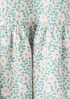 Printed dress with babydoll collar — Off White 2