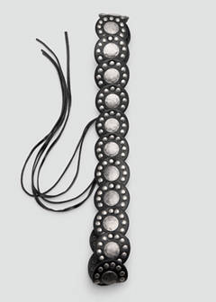 Studded bow belt — Black 4