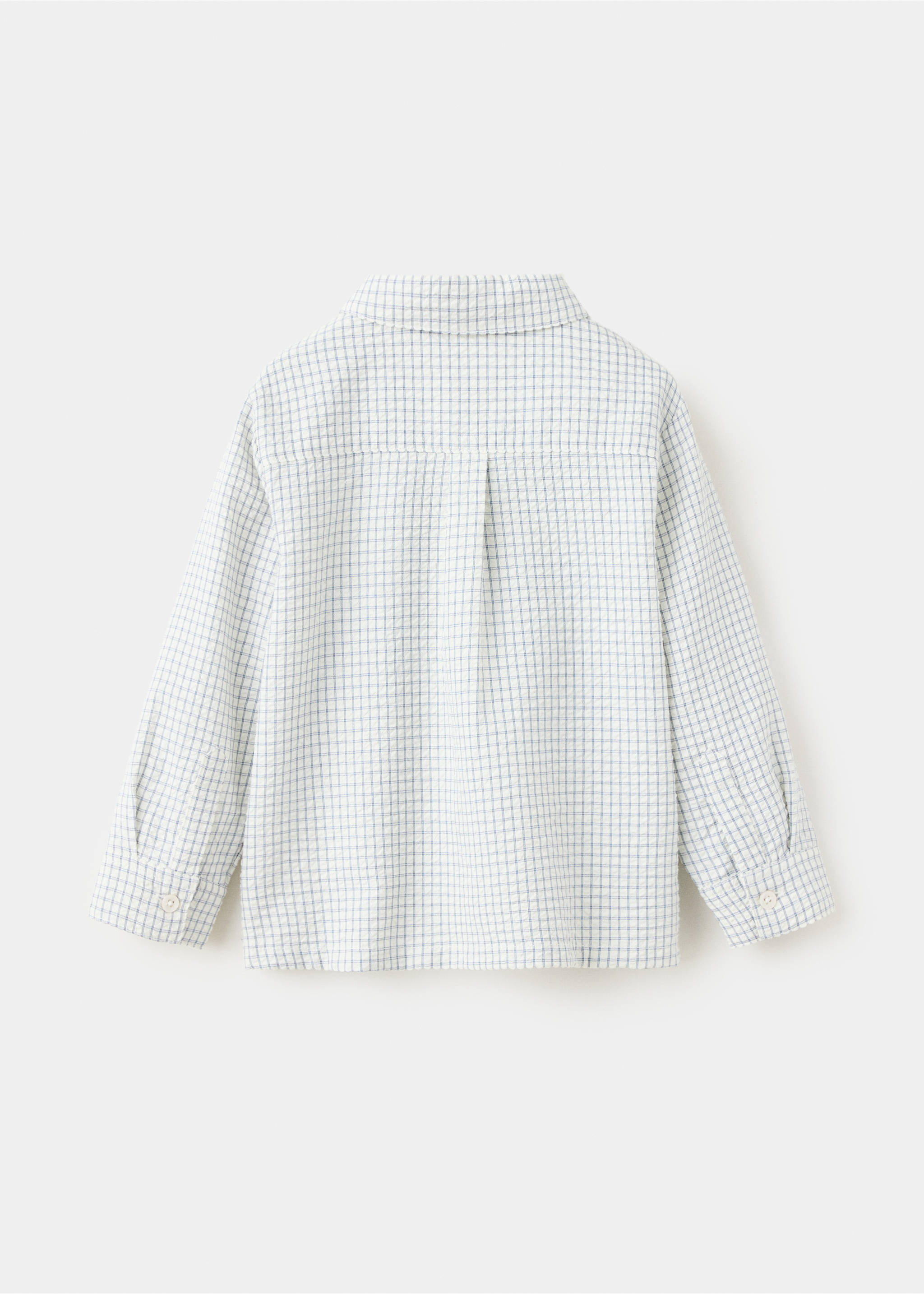 Straight checkered shirt - Reverse of the article, Off White. Ref: 37053895-00.