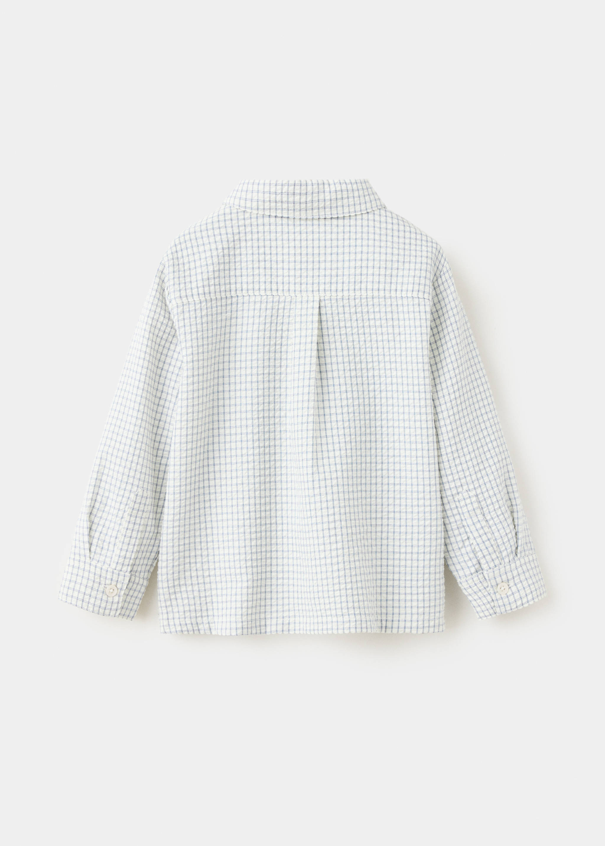 Straight checkered shirt - Reverse of the article