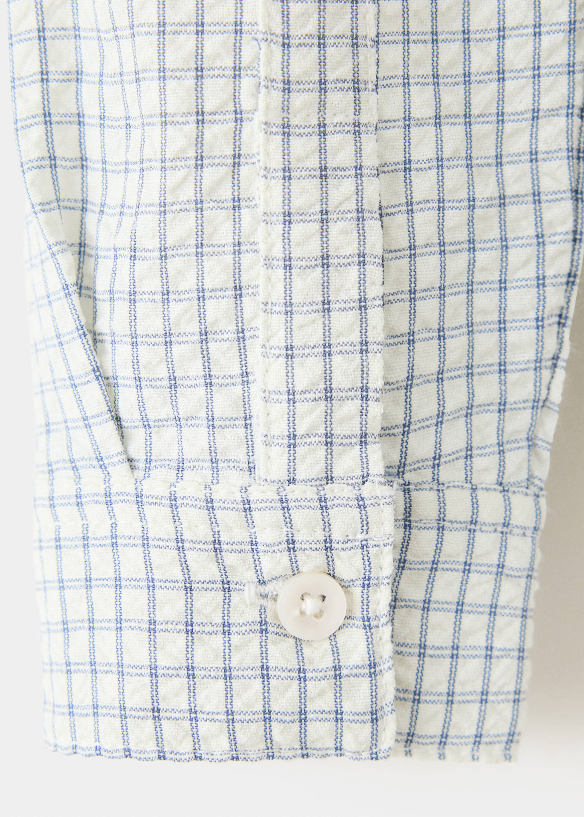 Straight checkered shirt - Details of the article 0, Off White. Ref: 37053895-00.