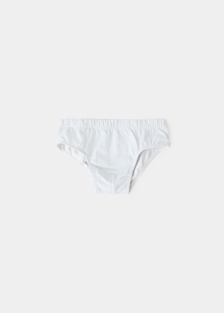 Pack of 3 cotton combination briefs — Sky Blue