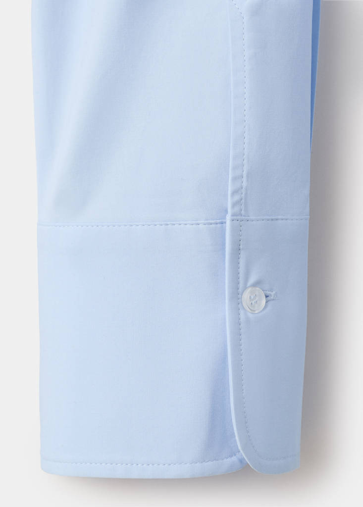 Slim-fit poplin shirt — Sky Blue