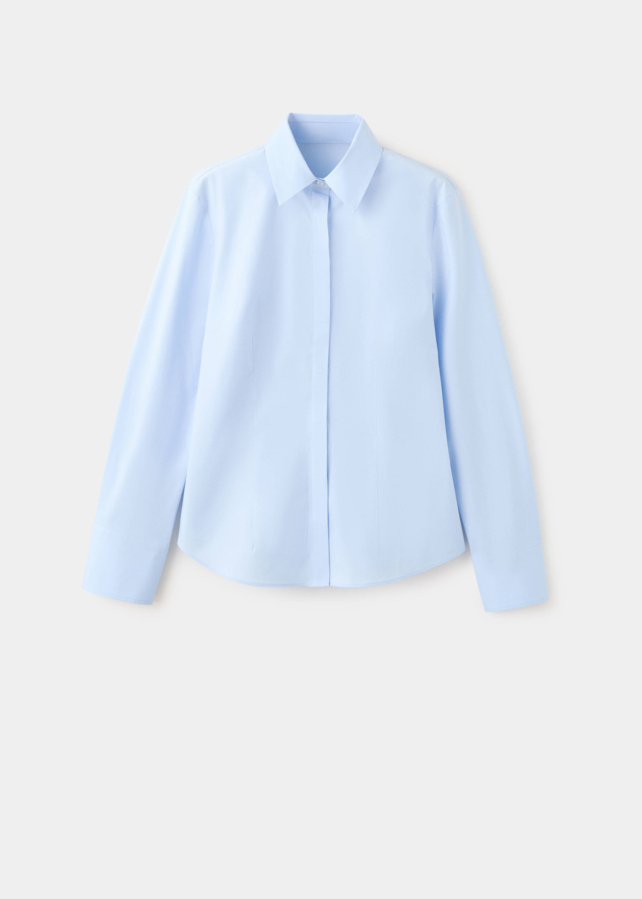 Slim-fit poplin shirt - Article without model