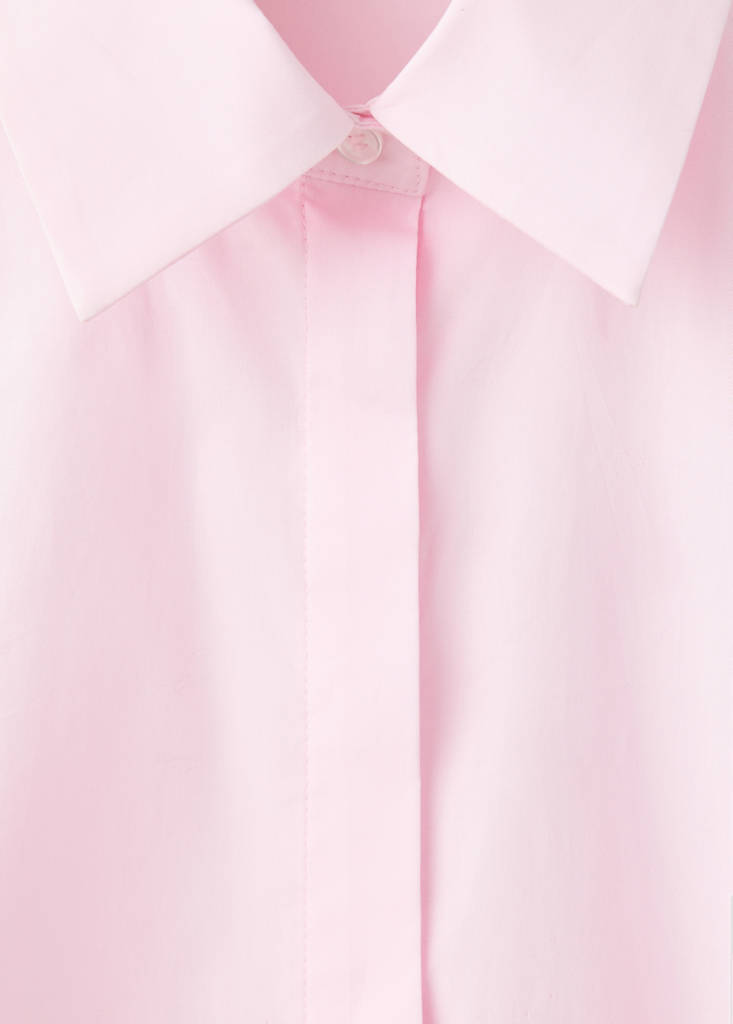 Slim-fit poplin shirt — Light Pink