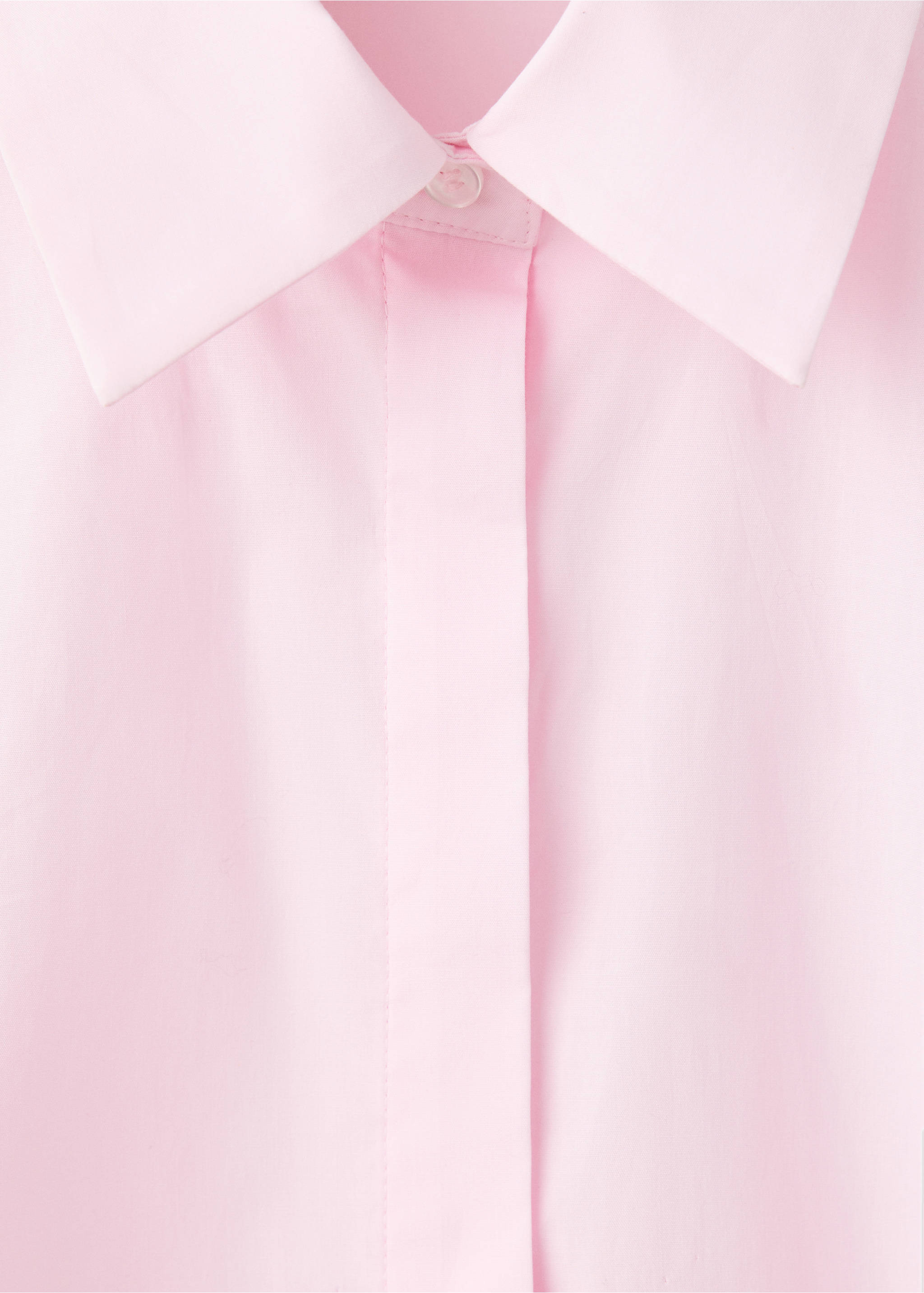 Chemise popeline cintrée - Détail de l'article 8, Rose clair. Ref: 37054068-00.