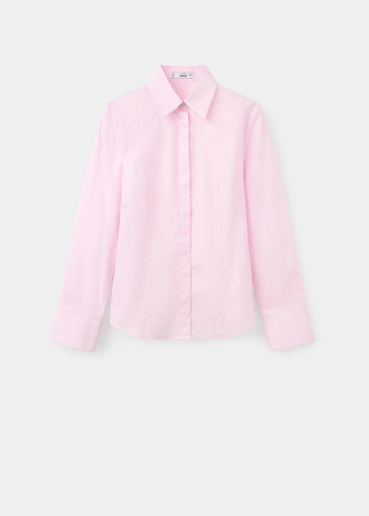Slim-fit poplin shirt