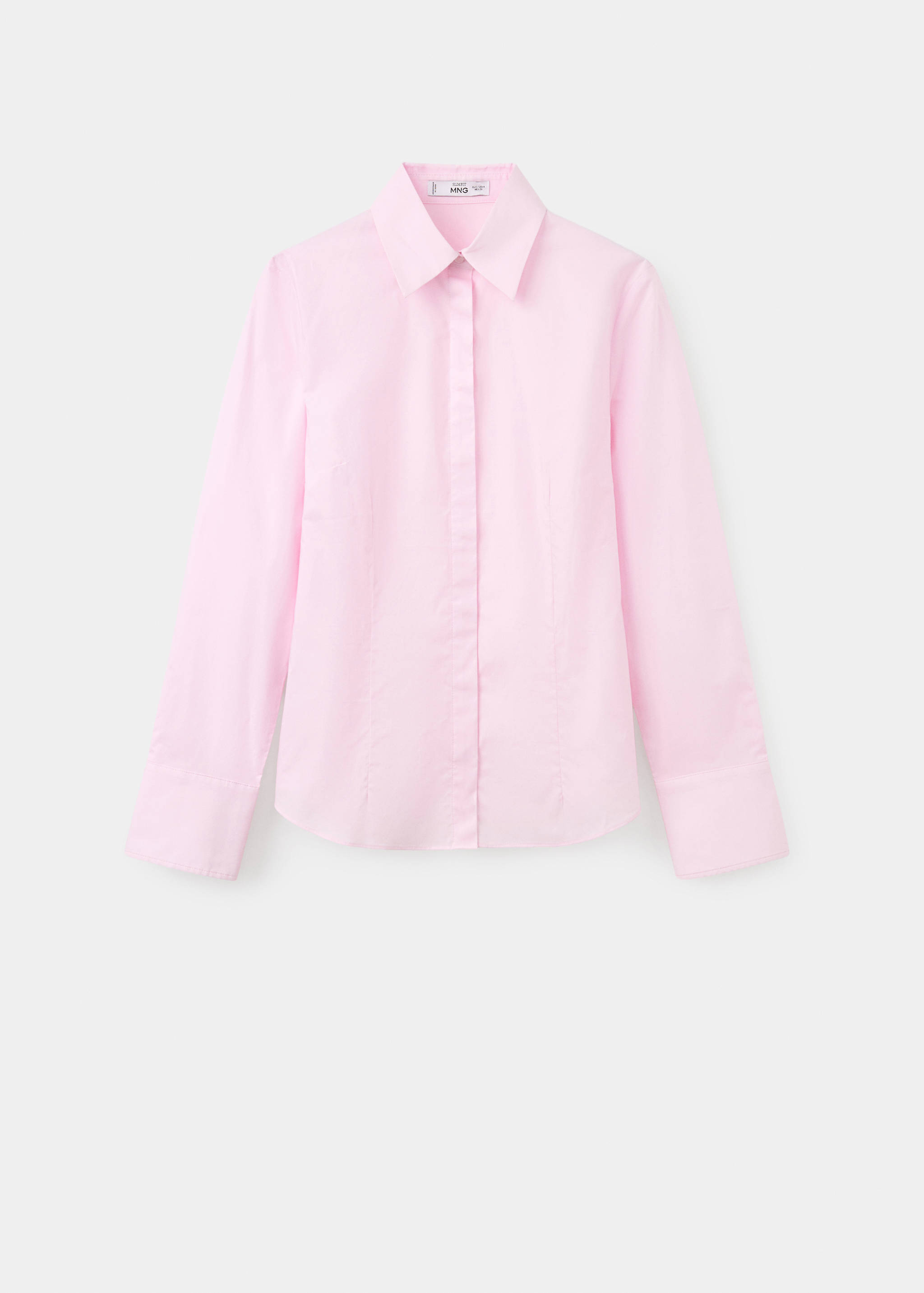Slim-fit poplin shirt - Article without model