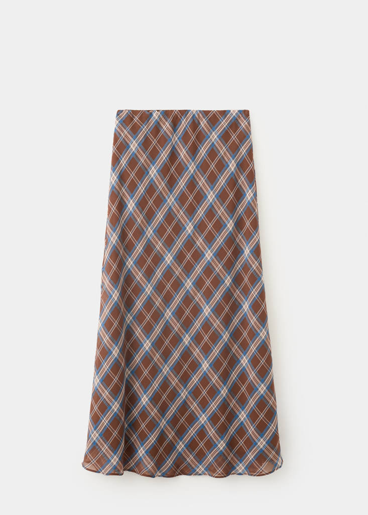 Checked midi skirt - thumbnail 4