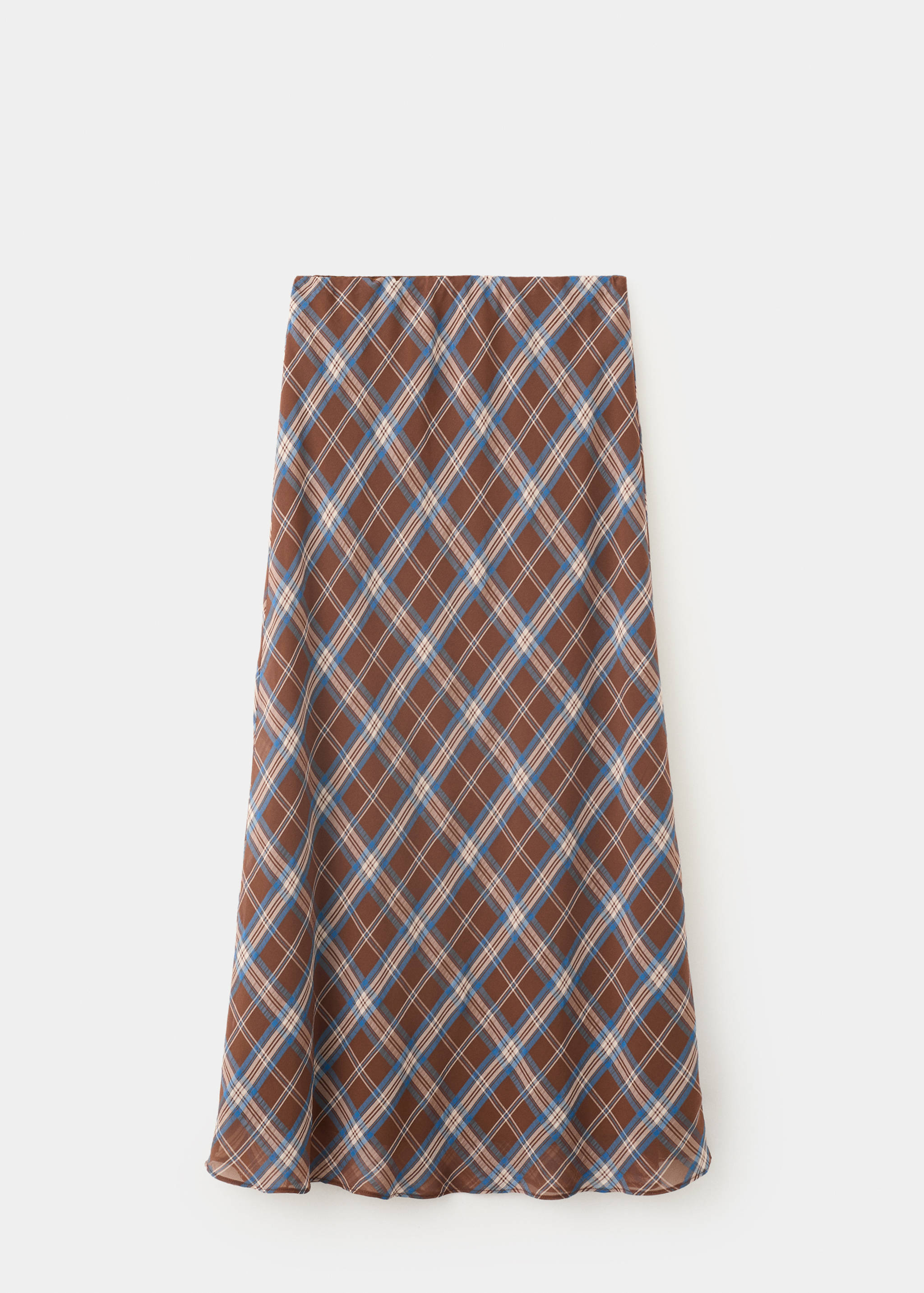Checked midi skirt - Article without model