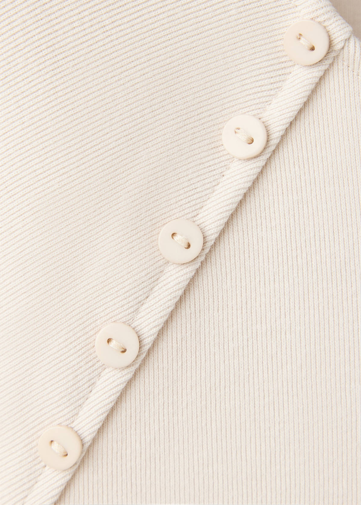 Button Detail T-shirt — Sand