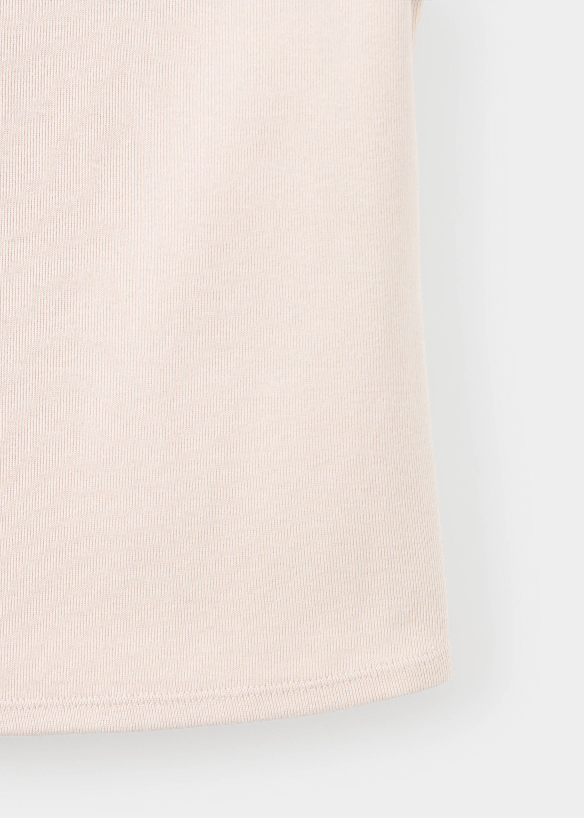 Button-detail T-shirt - Details of the article 0, Sand. Ref: 37054071-00.
