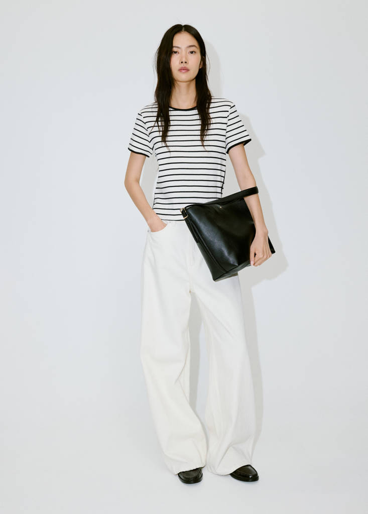 Cotton t-shirt with contrasting trim