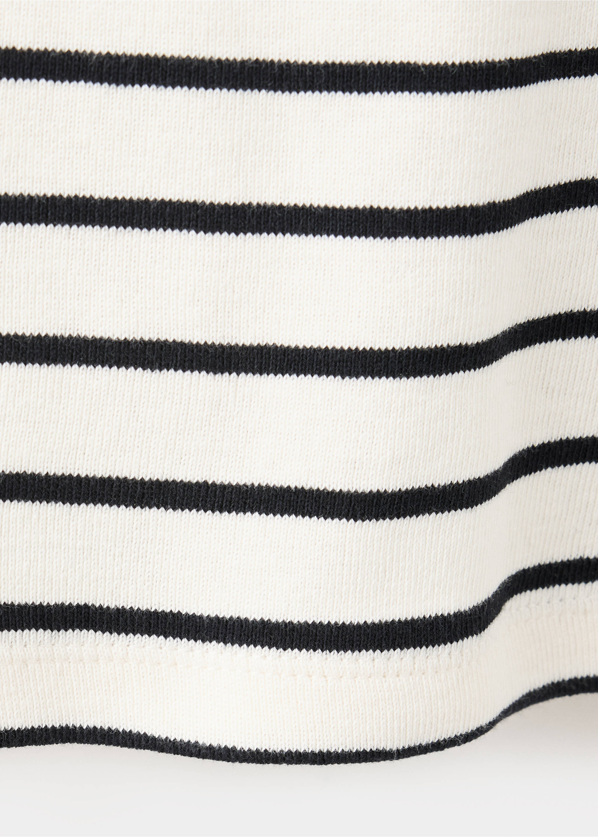 Cotton t-shirt with contrasting trim - Details of the article 0, Black. Ref: 37054076-00.